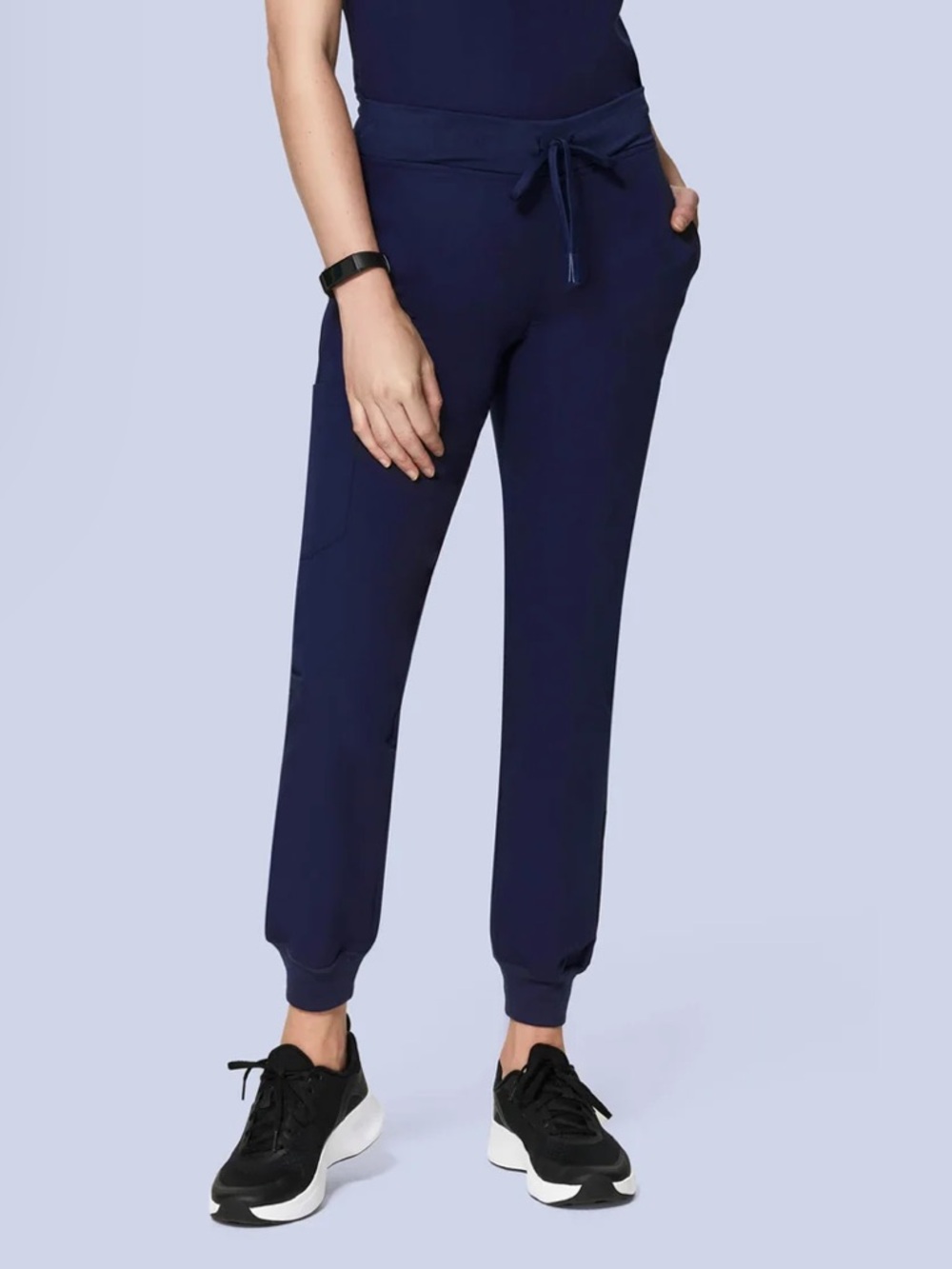 Mandala women’s navy jogger scrub pants